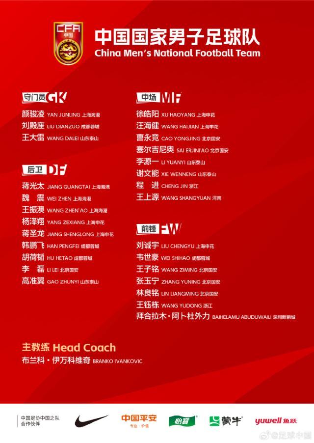 app下载-国足名单出炉：塞鸟王钰栋刘诚宇入选 侯永永无缘